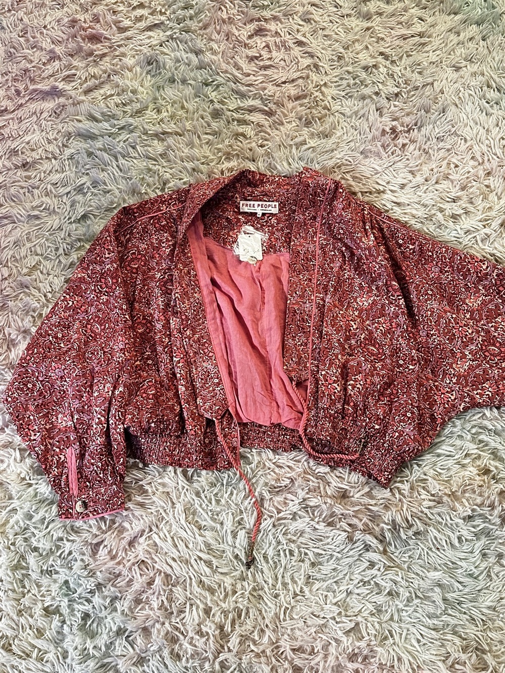 NWT Free People Rosalina Floral Jacket Size Medium - Picture 3 of 14